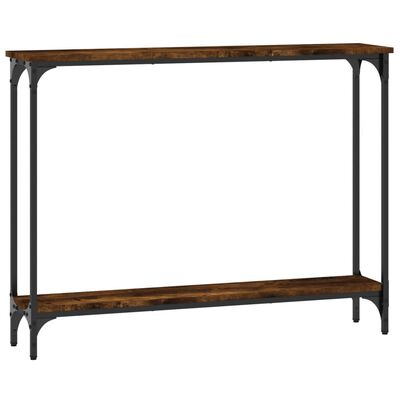 vidaXL Console Table Smoked Oak 100x22.5x75 cm Engineered Wood