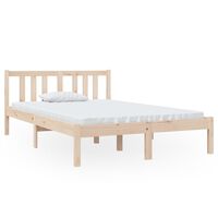 vidaXL Bed Frame without Mattress Solid Wood 120x190 cm Small Double