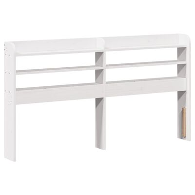 vidaXL Bed Frame without Mattress White 75x190 cm Small Single Solid Wood Pine