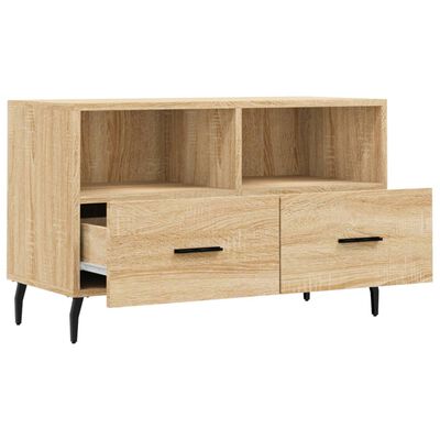 vidaXL TV Cabinet Sonoma Oak 80x36x50 cm Engineered Wood