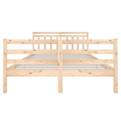 vidaXL Bed Frame without Mattress Double Solid Wood