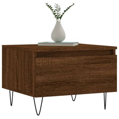 vidaXL Coffee Tables 2 pcs Brown Oak 50x46x35 cm Engineered Wood