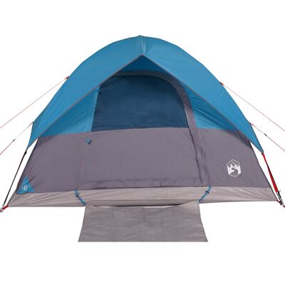 vidaXL Family Tent Dome 6-Person Blue Waterproof