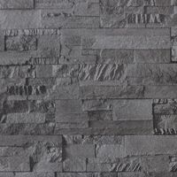 vidaXL Wallpaper 3D Stone Look Black 10x0.53 m Non-woven