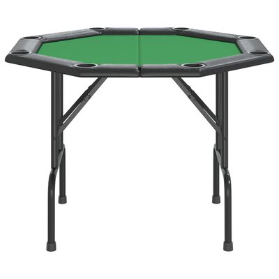 vidaXL 8-Player Folding Poker Table Green 108x108x75 cm