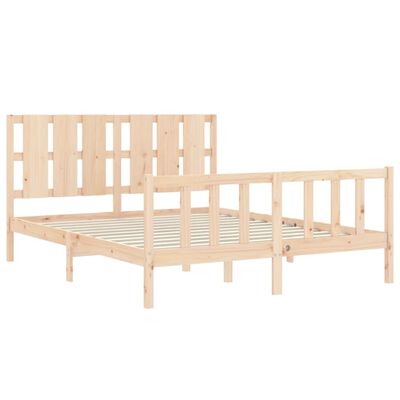 vidaXL Bed Frame without Mattress 160x200 cm Solid Wood Pine