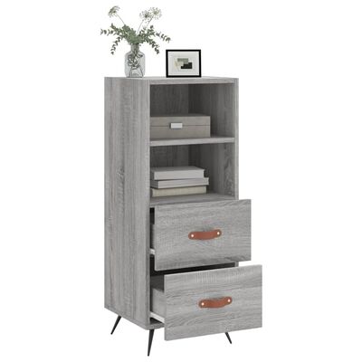 vidaXL Sideboard Grey Sonoma 34.5x34x90 cm Engineered Wood