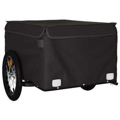 vidaXL Bike Trailer Black 45 kg Iron