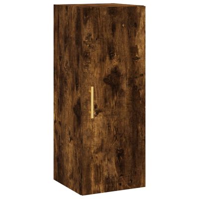 vidaXL Wall Mounted Cabinet Smoked Oak 34.5x34x90 cm