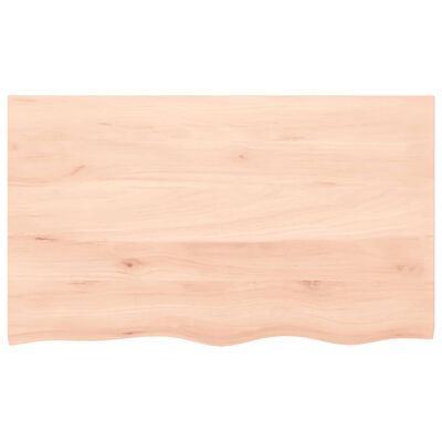 vidaXL Table Top 100x60x(2-6) cm Untreated Solid Wood Oak