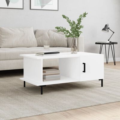 vidaXL Coffee Table White 90x50x40 cm Engineered Wood