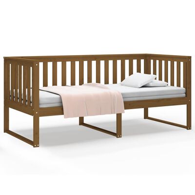 vidaXL Day Bed without Mattress Honey Brown 90x200 cm Solid Wood Pine