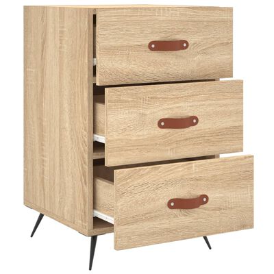 vidaXL Bedside Cabinet Sonoma Oak 40x40x66 cm Engineered Wood