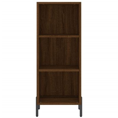 vidaXL Highboard Brown Oak 34.5x34x180 cm Engineered Wood