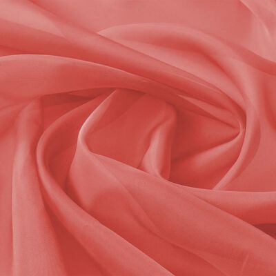 vidaXL Voile Fabric 1.45x20 m Red