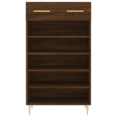 vidaXL Shoe Cabinet Brown Oak 60x35x105 cm Engineered Wood