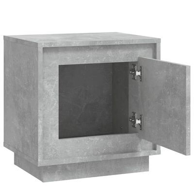 vidaXL Bedside Cabinet Concrete Grey 44x35x45 cm Engineered Wood