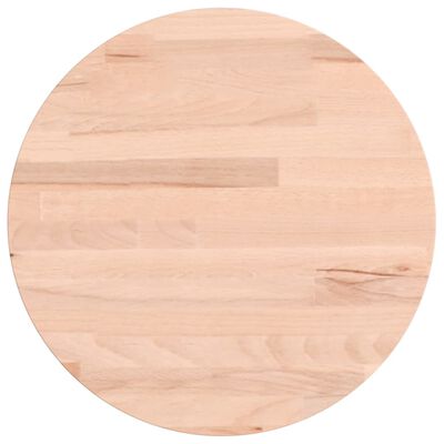 vidaXL Table Top Ø30x1.5 cm Round Solid Wood Beech