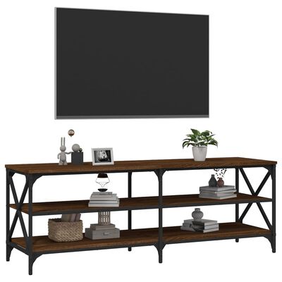 vidaXL TV Cabinet Brown Oak 140x40x50 cm Engineered Wood