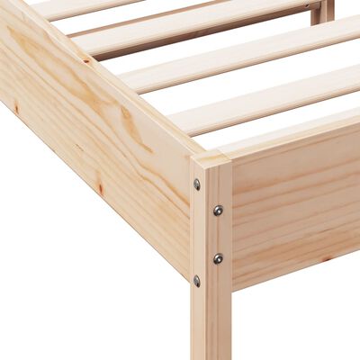 vidaXL Bed Frame without Mattress 100x200 cm Solid Wood Pine