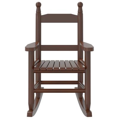 vidaXL Rocking Chair for Children Brown Solid Wood Poplar