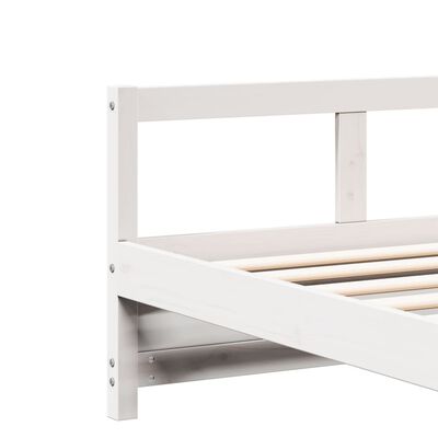 vidaXL Daybed without Mattress White 80x200 cm Solid Wood Pine