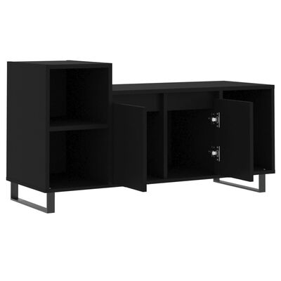 vidaXL TV Cabinet Black 100x35x55 cm Engineered Wood