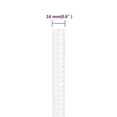 vidaXL Boat Rope Full White 16 mm 250 m Polypropylene