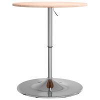 vidaXL Bar Table Ø60x89.5 cm Solid Wood Oak