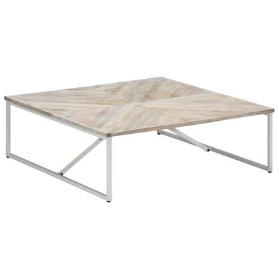 vidaXL Coffee Table 110x110x36 cm Solid Mango Wood