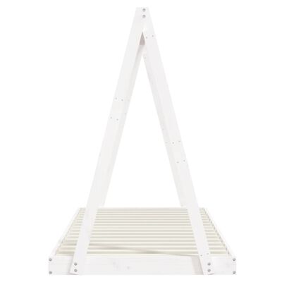 vidaXL Kids Bed Frame White 90x200 cm Solid Wood Pine