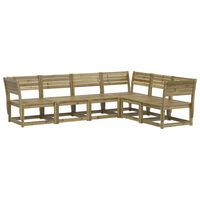 vidaXL 6 Piece Garden Sofa Set Impregnated Wood Pine