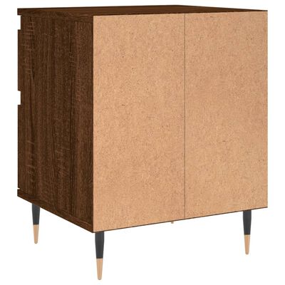 vidaXL Bedside Cabinets 2 pcs Brown Oak 40x35x50 cm Engineered Wood