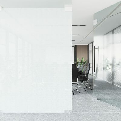 vidaXL Window Film Frosted Stripes Design 60x1000 cm PVC