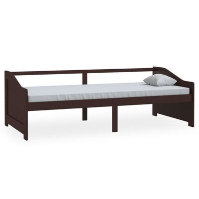 vidaXL 3-Seater Day Bed without Mattress Dark Brown 90x200 cm