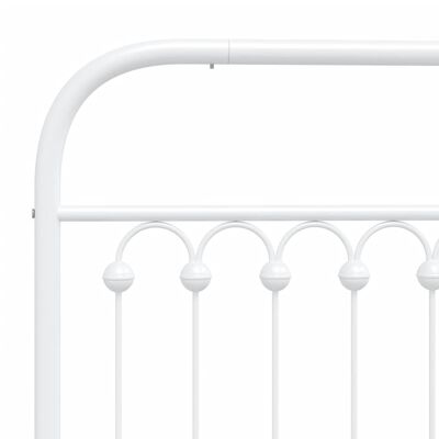 vidaXL Metal Headboard White 100 cm