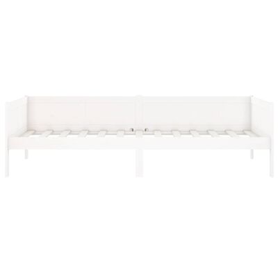 vidaXL Day Bed without Mattress White Solid Wood Pine 90x190 cm Single