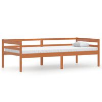 vidaXL Bed Frame without Mattress Honey Brown Solid Pinewood 90x200 cm