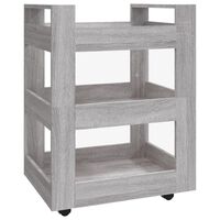 vidaXL Kitchen Trolley Grey Sonoma 60x45x80 cm Engineered Wood