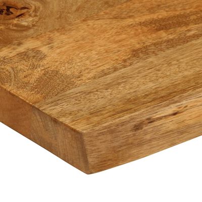 vidaXL Table Top 120x60x3.8 cm Live Edge Solid Wood Mango