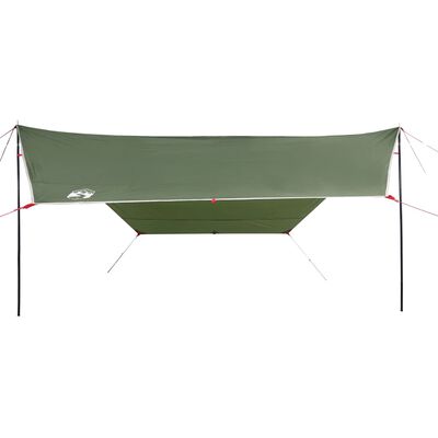 vidaXL Camping Tarp Green 430x380x210 cm Waterproof