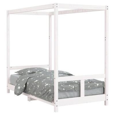 vidaXL Kids Bed Frame White 80x160 cm Solid Wood Pine