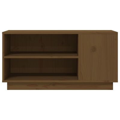 vidaXL TV Cabinet Honey Brown 80x35x40.5 cm Solid Wood Pine