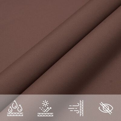 vidaXL Sunshade Sail Oxford Fabric Rectangular 2x3.5 m Brown