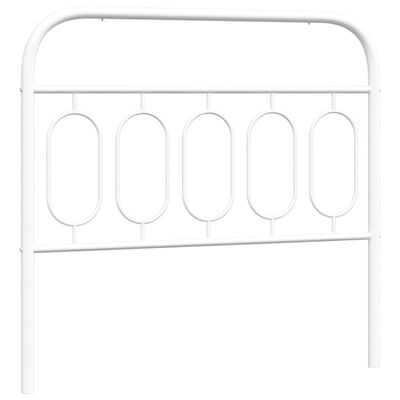 vidaXL Metal Headboard White 100 cm