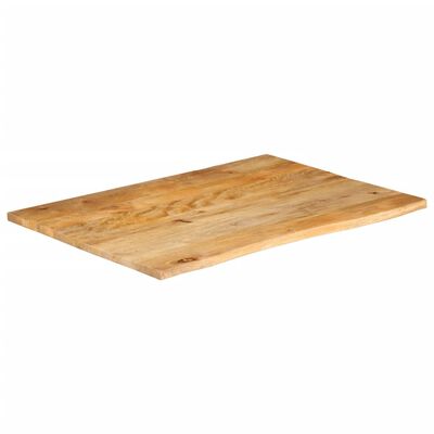 vidaXL Table Top Live Edge 90x80x2.5 cm Solid Wood Mango