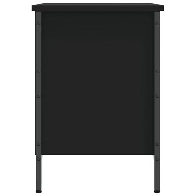 vidaXL Shoe Cabinet Black 69x35x50 cm Engineered Wood