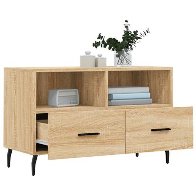 vidaXL TV Cabinet Sonoma Oak 80x36x50 cm Engineered Wood