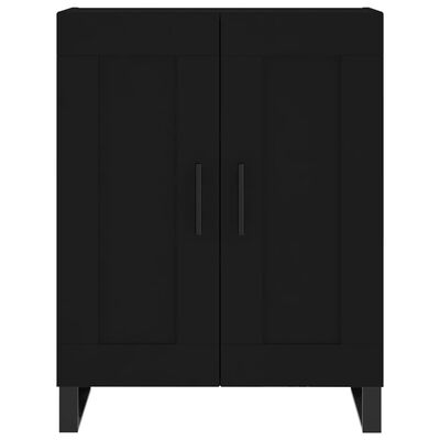 vidaXL Highboard Black 69.5x34x180 cm Engineered Wood