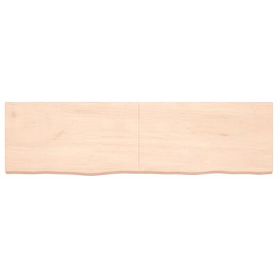 vidaXL Bathroom Countertop 180x50x(2-6) cm Untreated Solid Wood